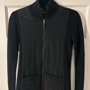 J McLaughlin Black Blazer with Stand-Up Collar